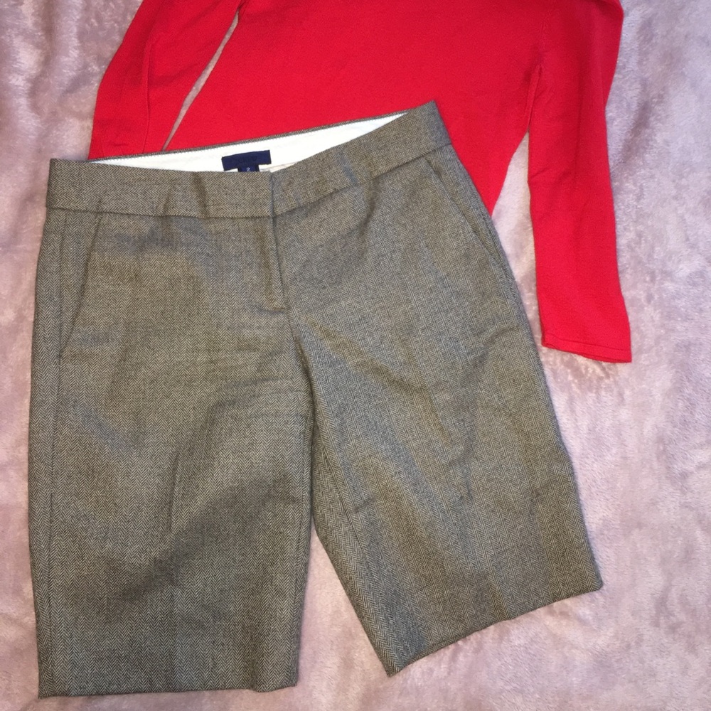 JCrew Soft Wool Flat Front Shorts  2